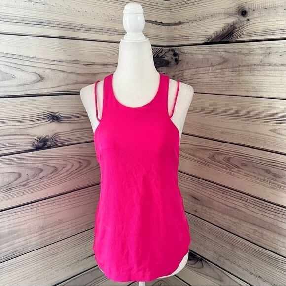 Lulus Hot Pink Strappy Back Tank Top XS - Picture 7 of 12